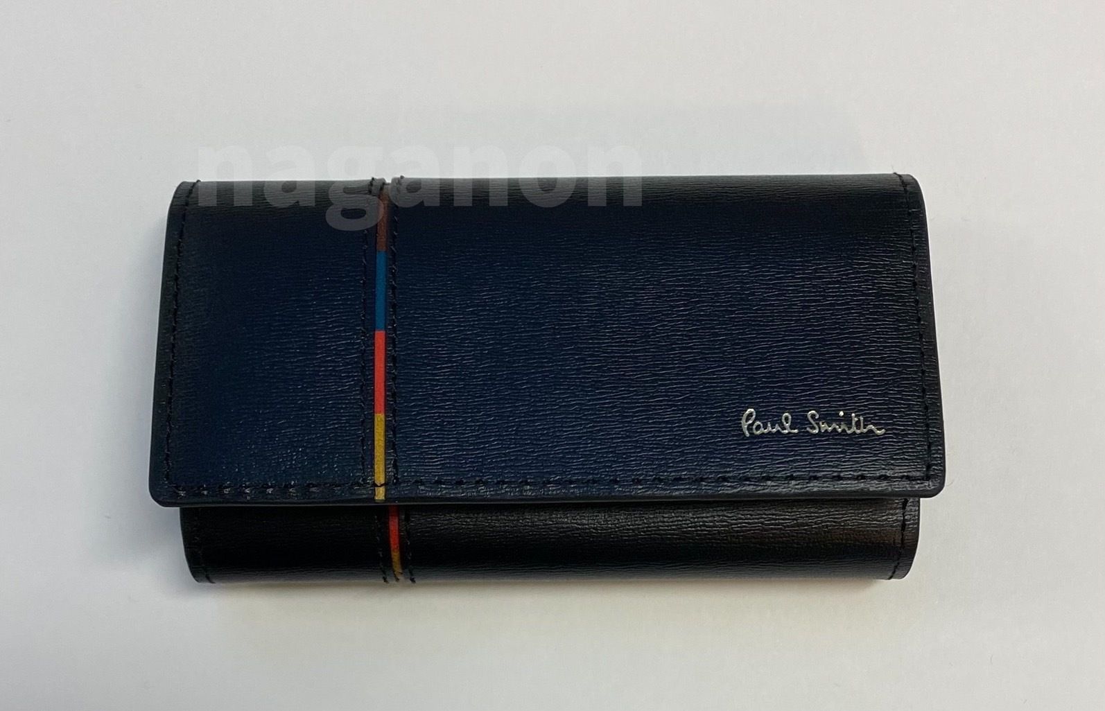 Paul Smith】かっこいい!インセットストライプ キーケース (Paul Paul Smith】かっこいい!インセットストライプ キーケース (Paul