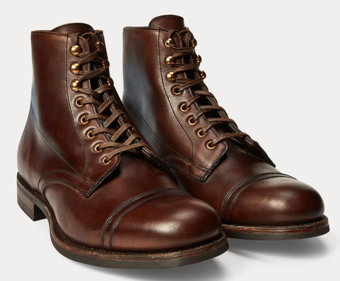 RRL(ダブルアールエル)Livingstoneレザー レースアップブーツ (RRL