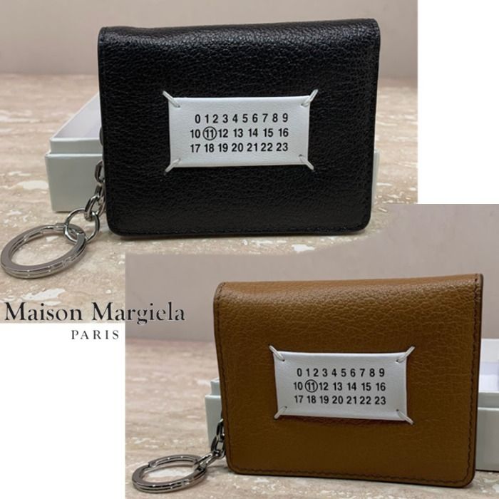 マルジェラ直営◇カードホルダー◇数字ロゴ◇キーチェーン付き (Maison マルジェラ直営◇カードホルダー◇数字ロゴ◇キーチェーン付き (Maison