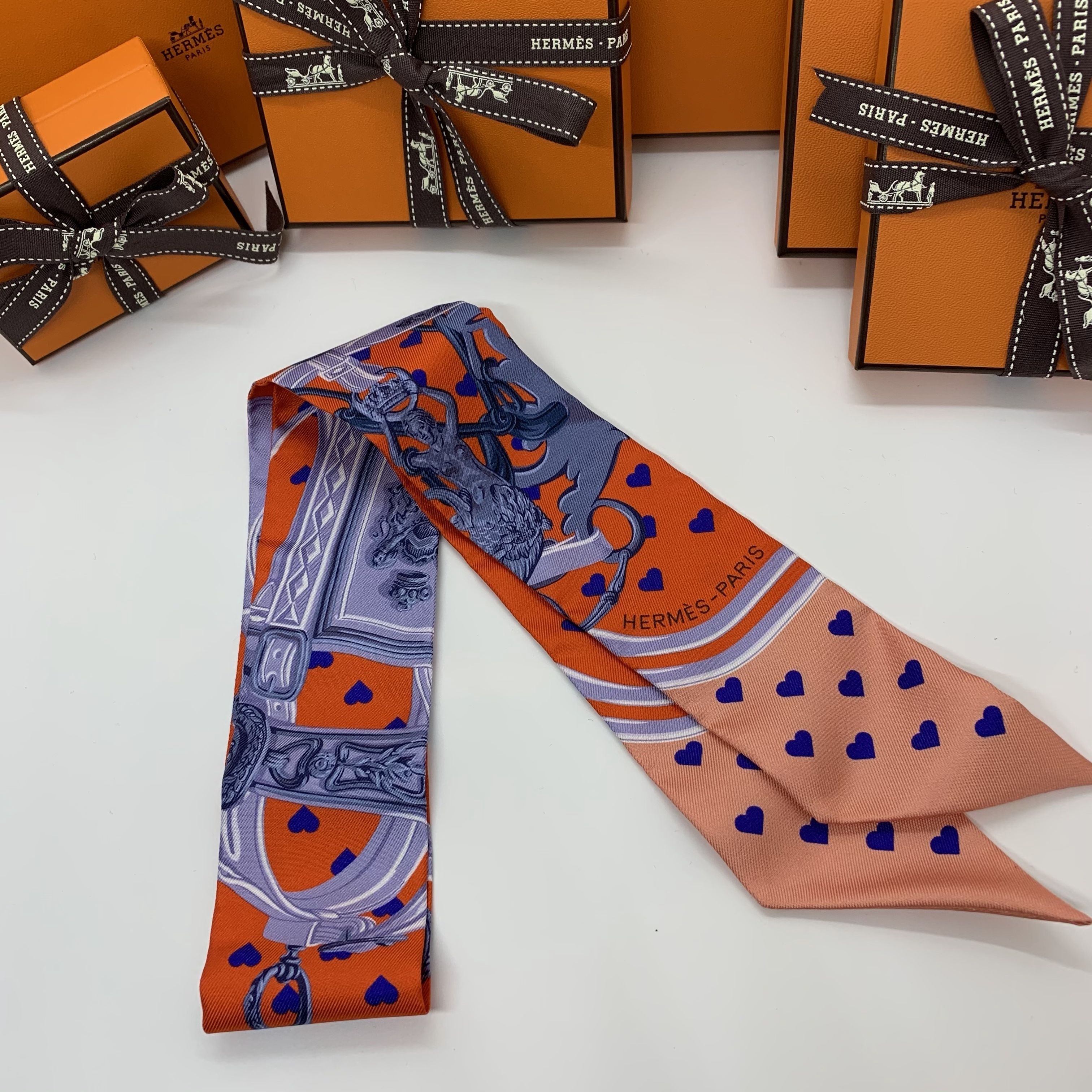 5%OFF】 HERMES エルメス ツイリー ブリッドドゥガララブ ハート柄 ...
