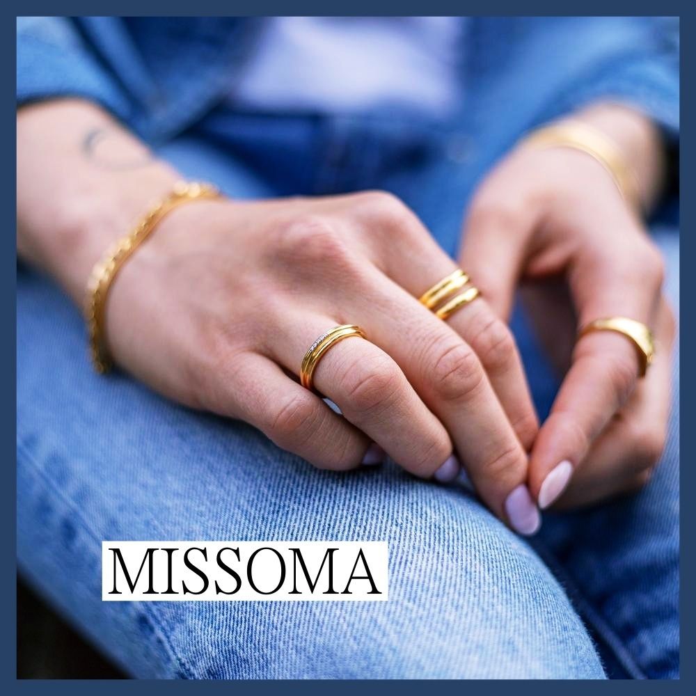 MISSOMA/ペアー *ゴールドパヴェリッジリング*☆関税込み (MISSOMA ...