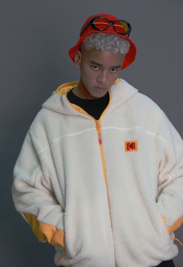 ☆KODAK☆ 韓国芸能人着用! Fleece Hood Zip-up 男女兼用 (KODAK ...