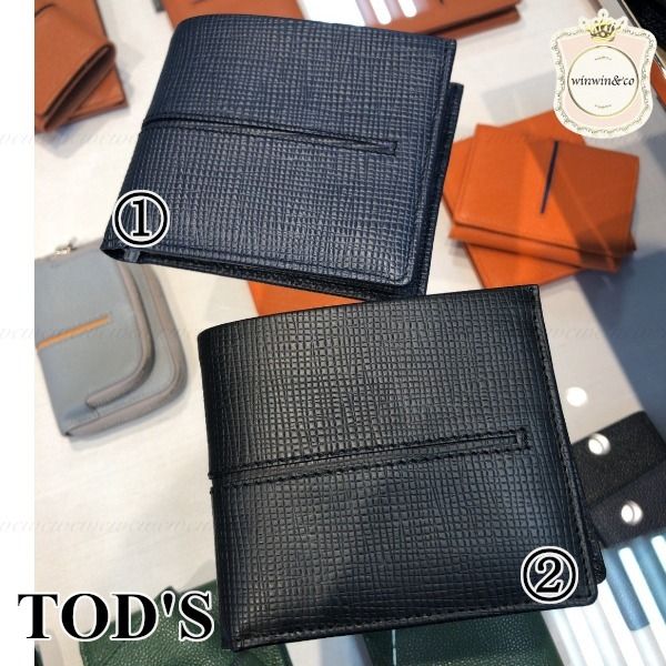 ブラック系お気に入りの Tod S トッズ メンズ 二つ折り財布 折り財布 メンズブラック系 9 000 Www Dawajen Bh