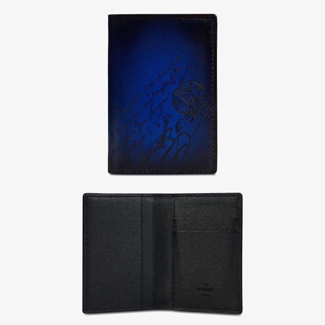 すぐ届く☆BERLUTI☆カードケース ジャグア 上品なブルー♪ (Berluti ...