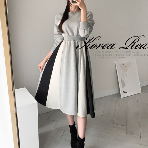 axes femme（アクシーズファム）の「バイカラーワンピース