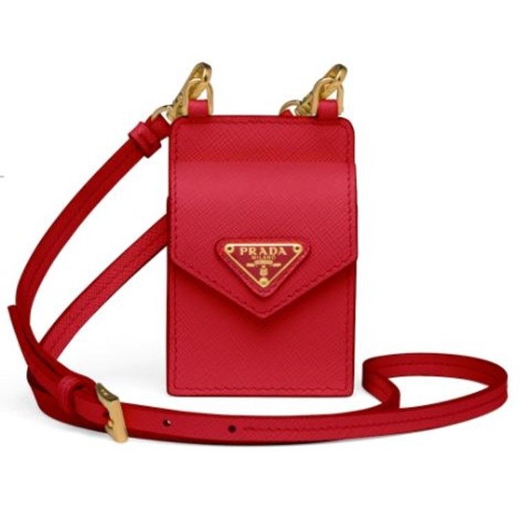 PRADA プラダ☆サフィアーノレザーイヤホンケース (PRADA/スマホケース ...
