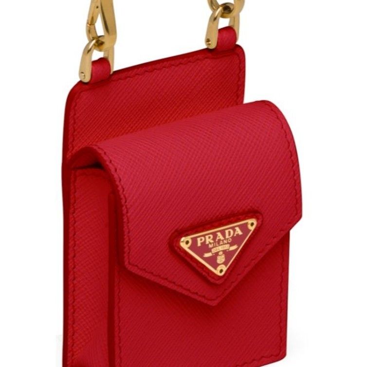 PRADA プラダ☆サフィアーノレザーイヤホンケース (PRADA/スマホケース ...