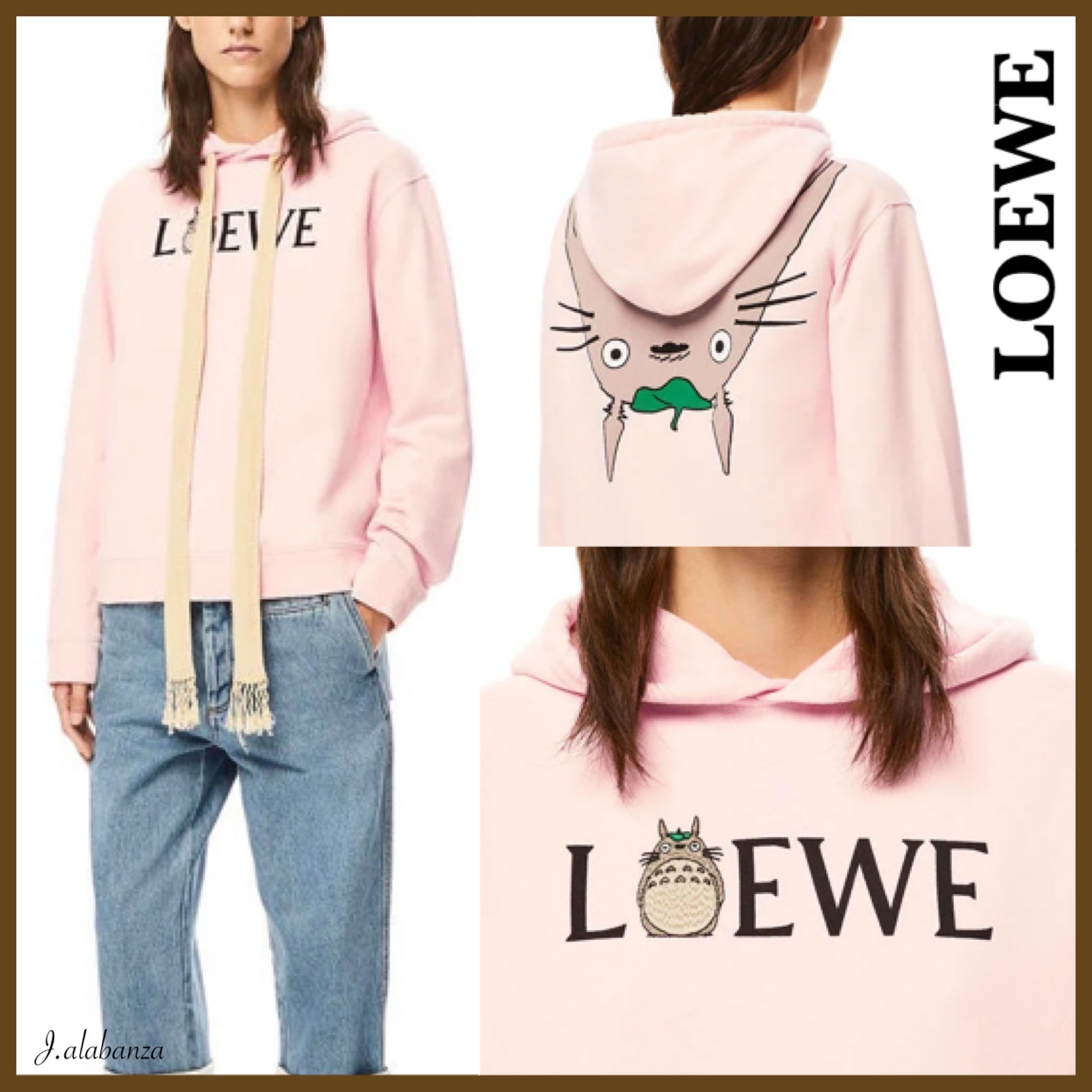 限定1】トトロコットンフーディPink XS_関送込_国内発送 (LOEWE 限定1】トトロコットンフーディPink XS_関送込_国内発送 (LOEWE