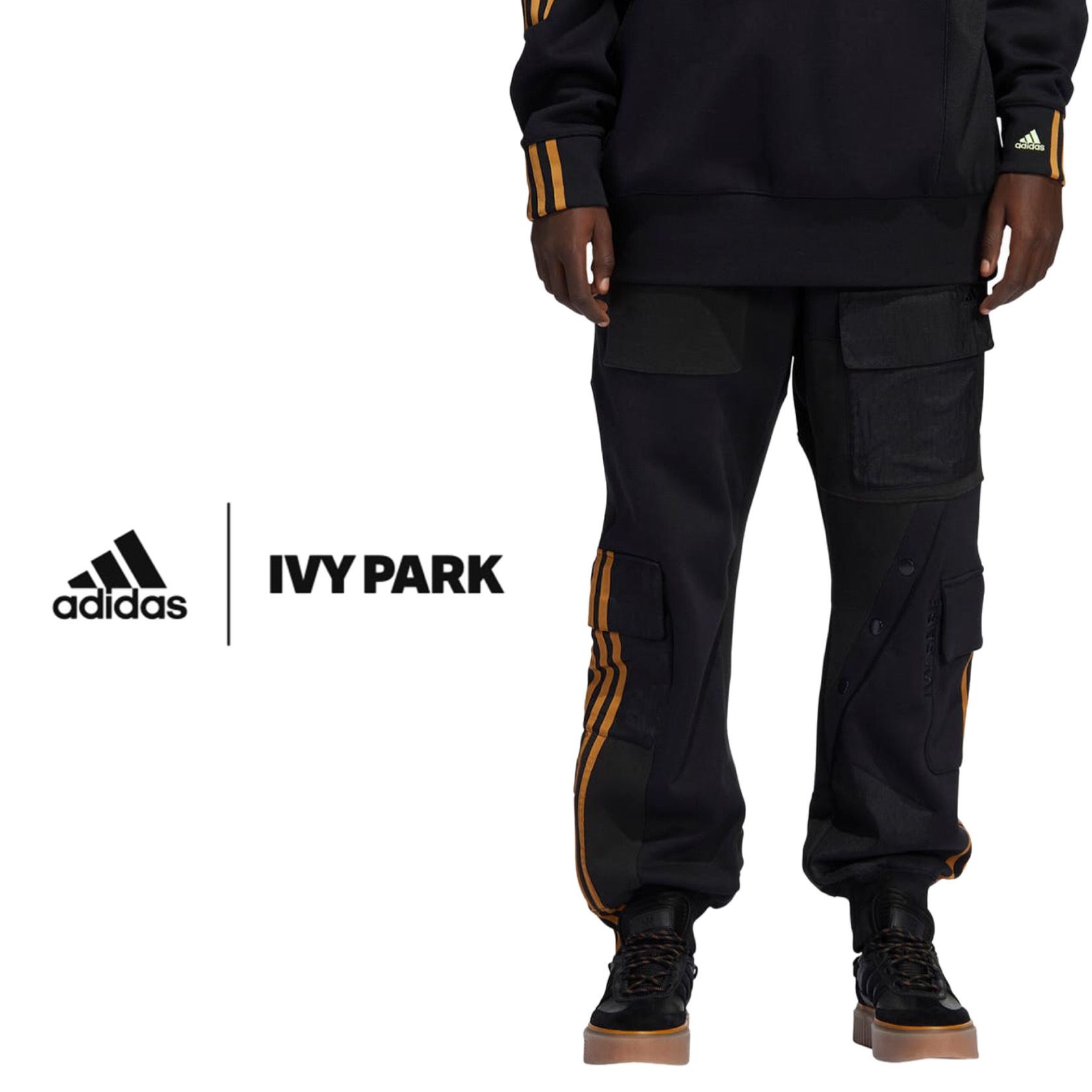 adidas Ivy Park カーゴ スウェット トラックパンツ ブラック (adidas 