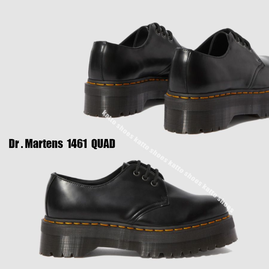 Dr Martens★1461 QUAD 3ホール★厚底★兼用 Dr Martens☆1461 QUAD PATENT☆パテントレザー☆3ホール☆厚底