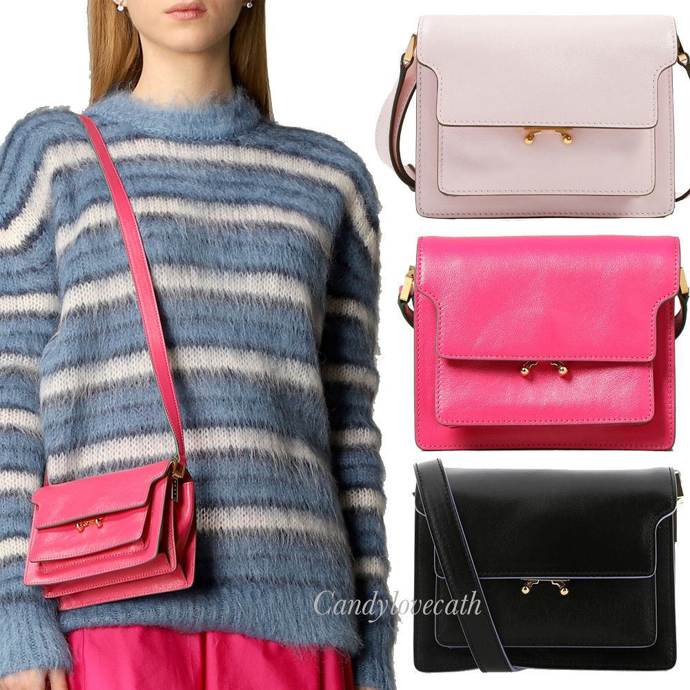 MARNI TRUNK トランク ミニ ショルダーバッグ ソフトカーフ (MARNI MARNI TRUNK トランク ミニ ショルダーバッグ ソフトカーフ (MARNI