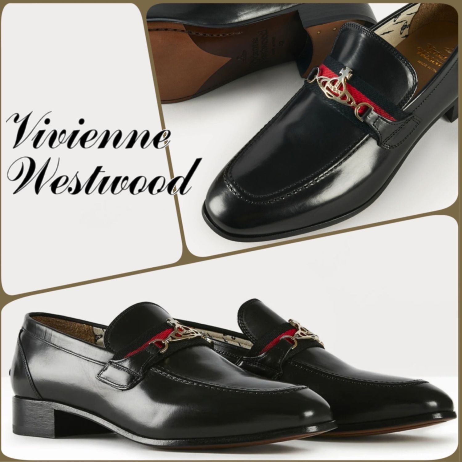 Vivienne Westwood メンズ Orb レザーローファー ブラック Vivienne Westwood ドレスシューズ 革靴 ビジネスシューズ Buyma