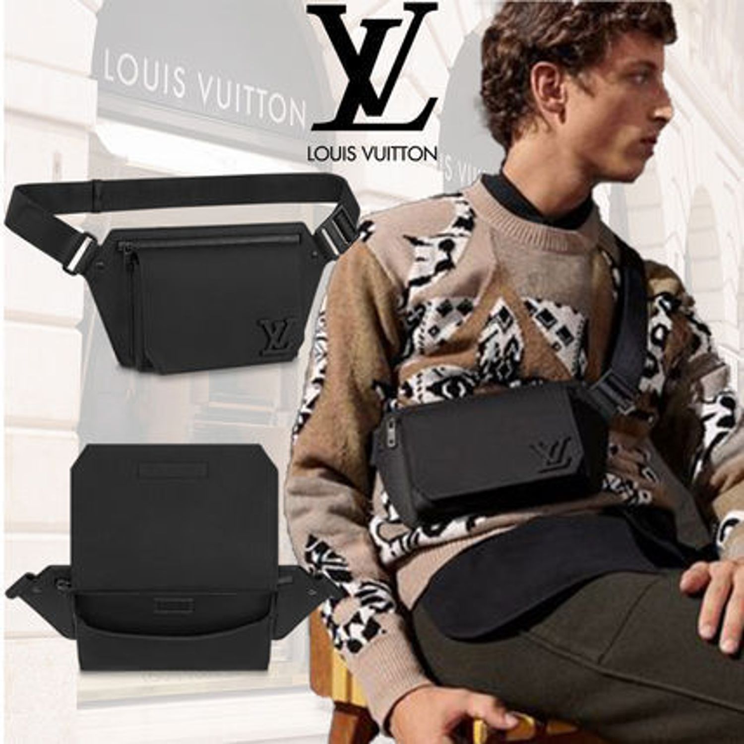 ヴィトングレーパーカーに合う財布スマホが入るショルダーバッグ Louis Vuitton ショルダーバッグ M Buyma