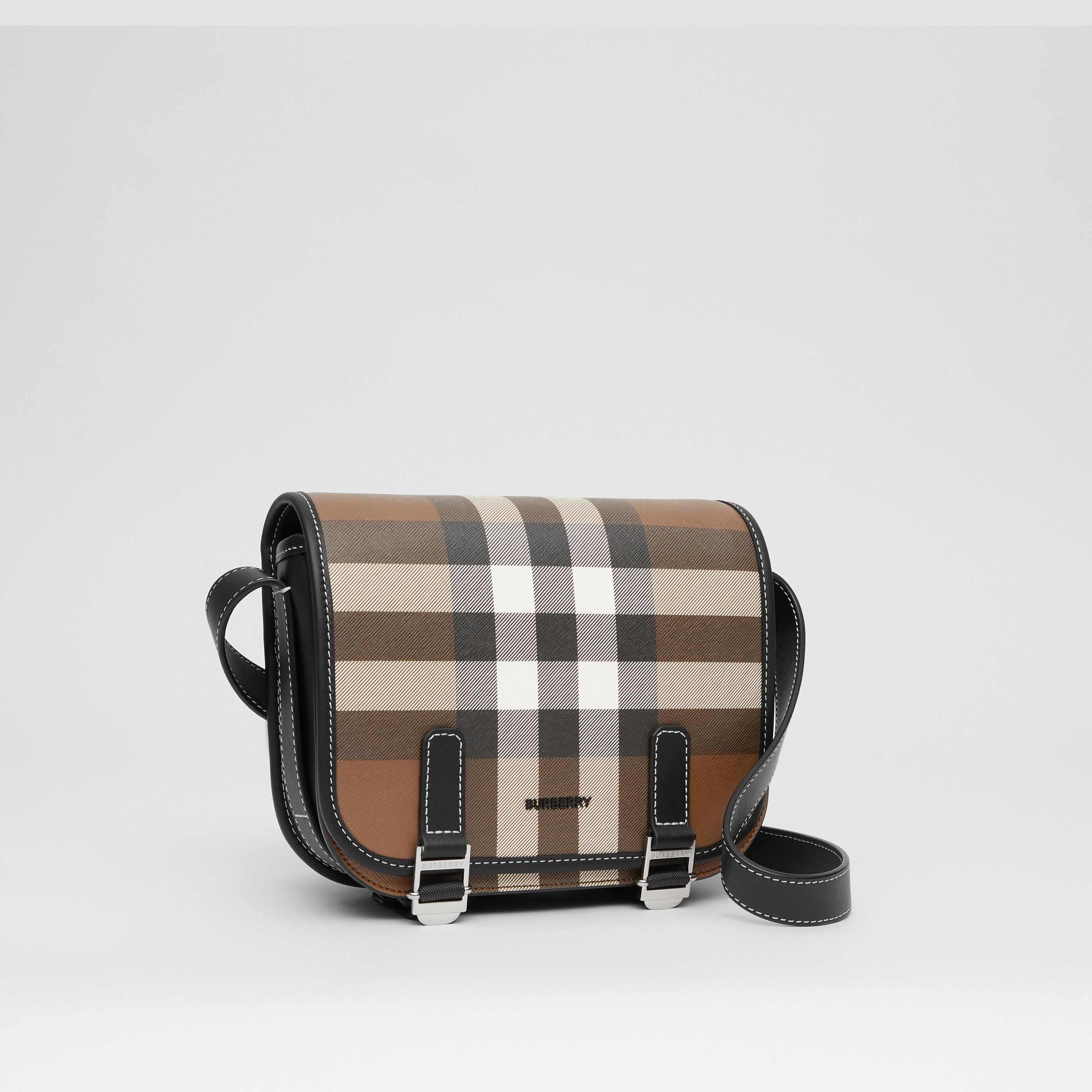 BURBERRY】大人気!チェックEキャンバス メッセンジャーバッグ BURBERRY】大人気!チェックEキャンバス メッセンジャーバッグ