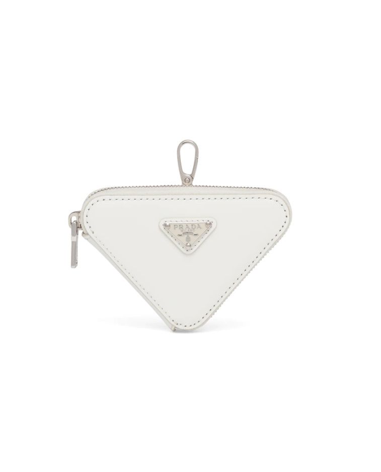 PRADA】トライアングル型☆レザー素材ミニポーチ*1TL433_ZO6 (PRADA PRADA】トライアングル型☆レザー素材ミニポーチ*1TL433_ZO6 (PRADA
