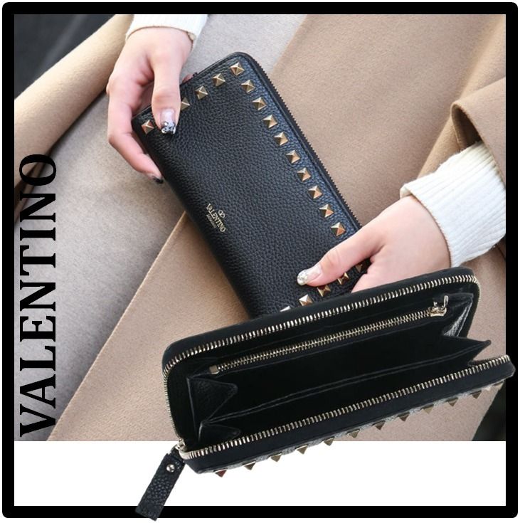 VALENTINO(ヴァレンティノ) 長財布 黒 レザー TN519 | www