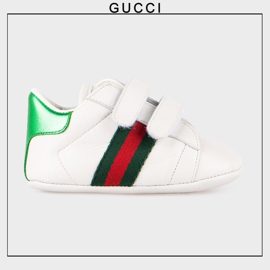 GUCCI グッチ ベビーエース レザー スニーカー (GUCCI/ベビー マストバイ ベビー スニーカー グッチ スニーカー