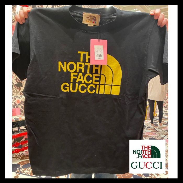 ☆限定店舗☆GUCCI×NORTH FACEコラボ☆スペシャルロゴTシャツ (GUCCI/T