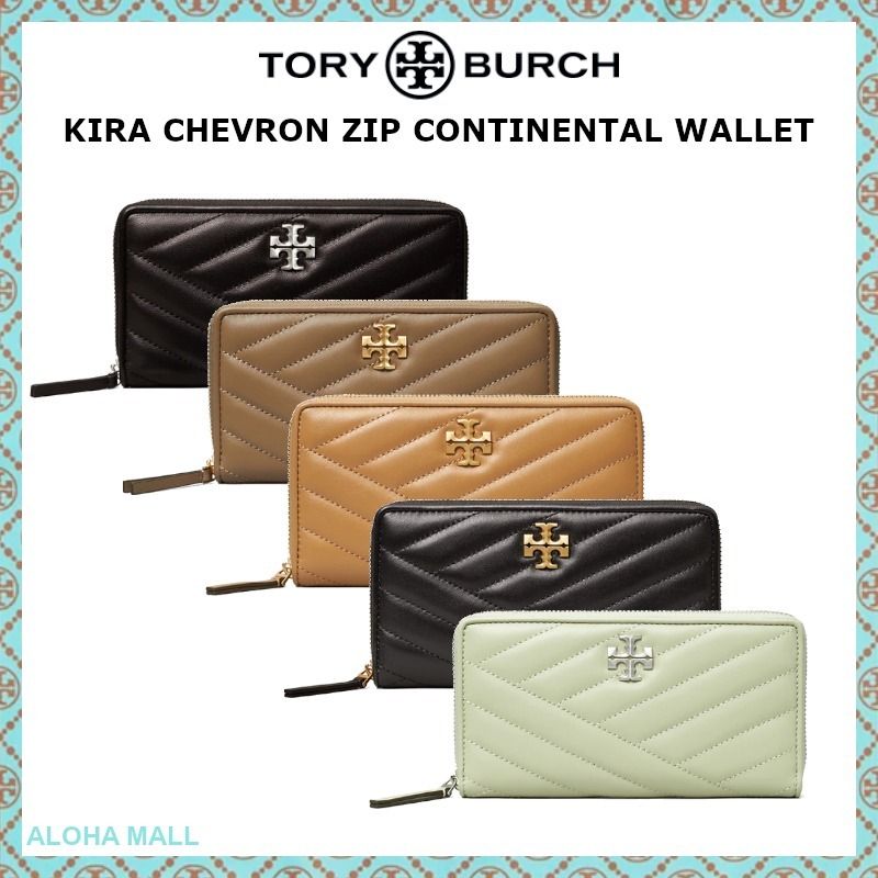 Tory Burch】KIRA CHEVRON ZIP CONTINENTAL WALLET♪長財布♪ (Tory ...