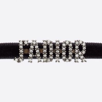 Dior J'ADIOR チョーカー メタル クリスタル・ベルベットリボン (Dior お買い物 DIOR チョーカー メタル•ベルベットリボン•クリスタル J’ADIOR ネックレス