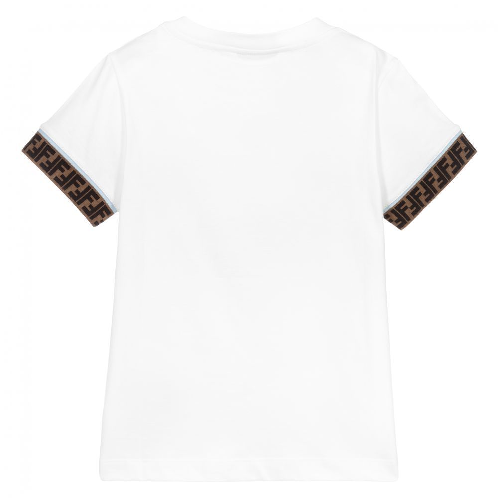 FENDI Kids コットン ロゴ Tシャツ 大人もOK 親子コーデ FENDI Kids コットン ロゴ Tシャツ 大人もOK 親子コーデ