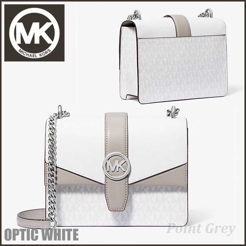 Michael Kors☆ モノグラム柄 2トーン・クロスボディーバッグ