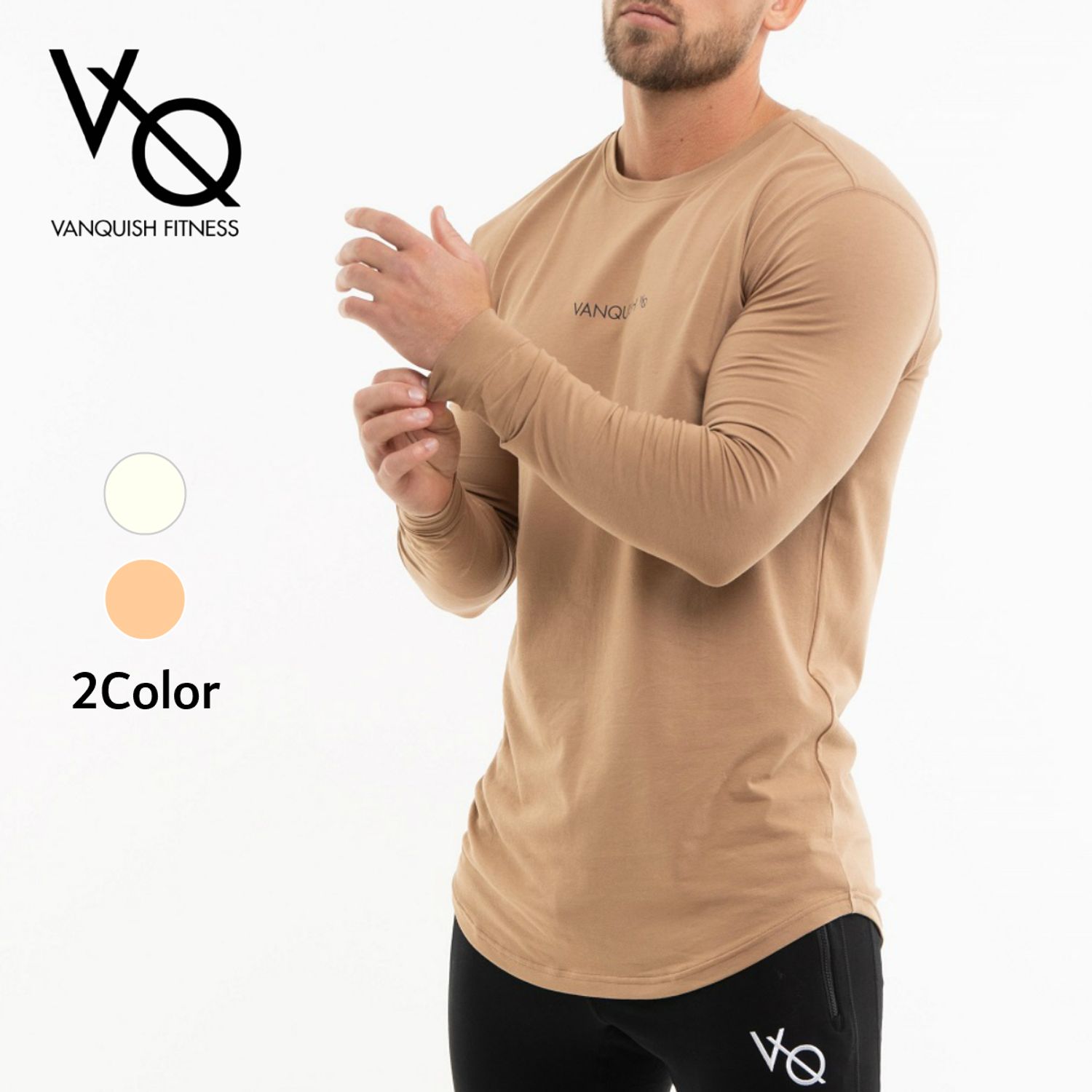 ヴァンキッシュ フィットネス Core Tシャツ ロンt 長袖 メンズ Vanquish Fitness Tシャツ カットソー Buyma