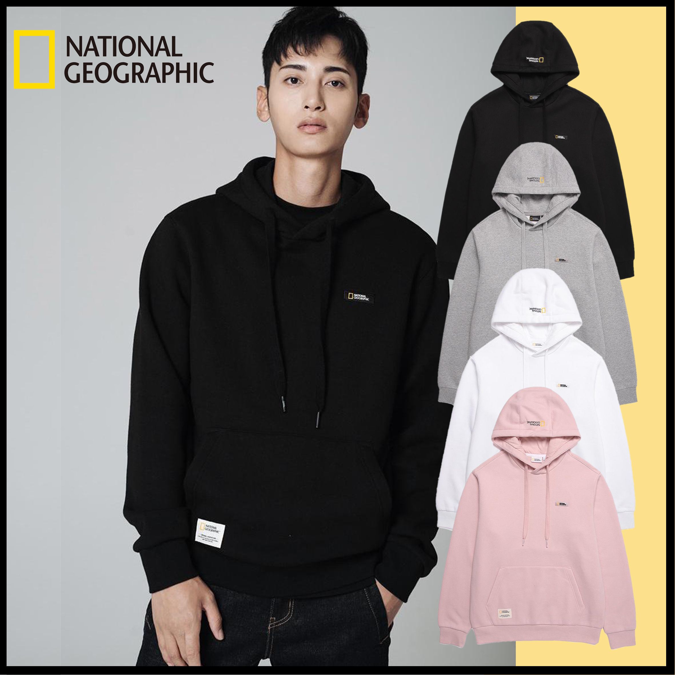 ☆男女共用☆ NATIONAL GEOGRAPHIC Small Logo Hoodie 4色 ☆男女共用☆ NATIONAL GEOGRAPHIC Small Logo Hoodie 4色