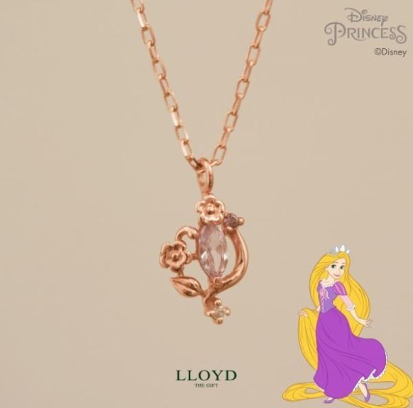 【LLOYD】[プリンセス] シンデレラ 10K Goldカップルペンダント LLOYD】[プリンセス ] ラプンツェル プリンセス ネックレス