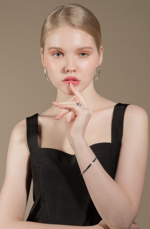 ☆ANGE ODOR☆ SILVER STICK DROP EARRING BTS ジミン 着用 ☆ANGE ODOR☆ BTS ジミン着用 silver stick drop earring