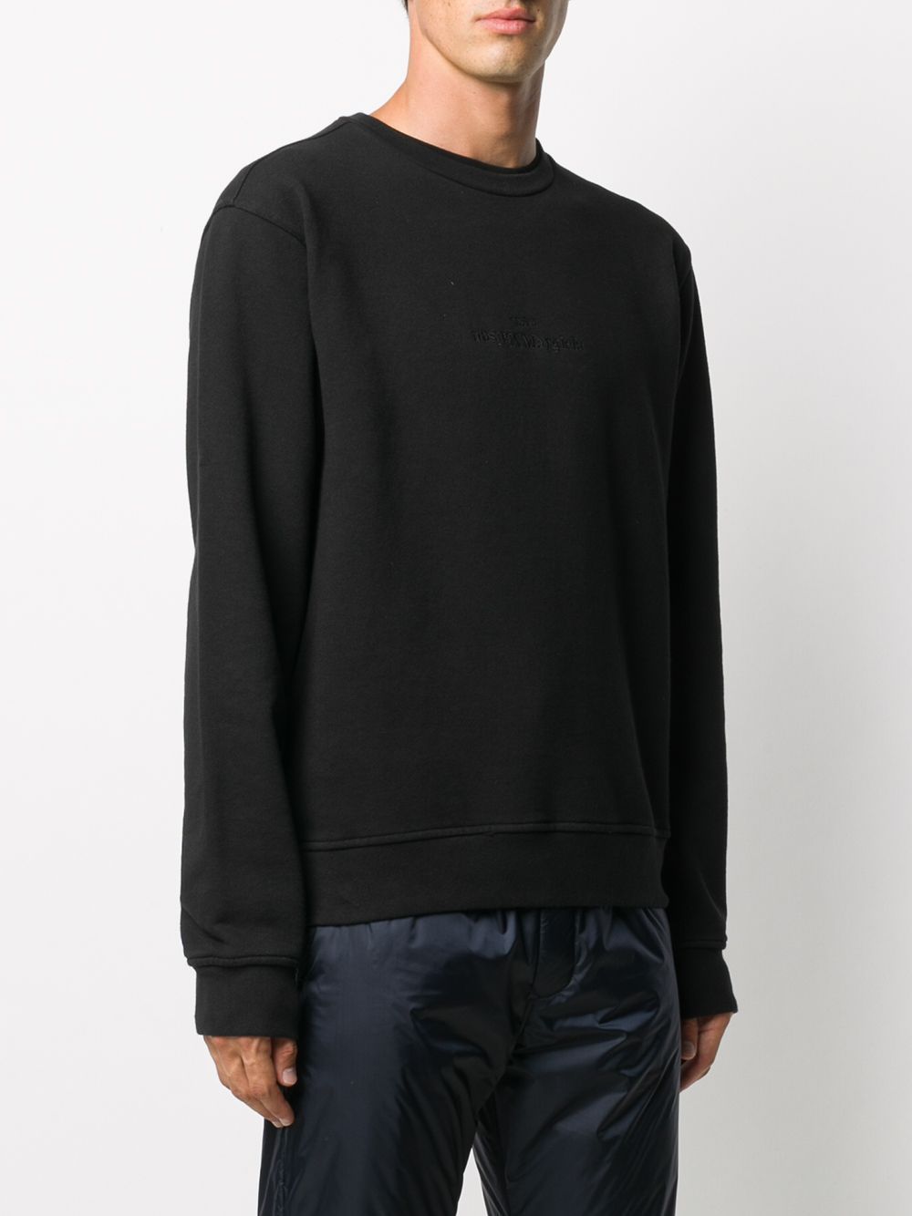 MAISON MARGIELA | EMBROIDERED REVERSE-LOGO スウェットシャツ ...