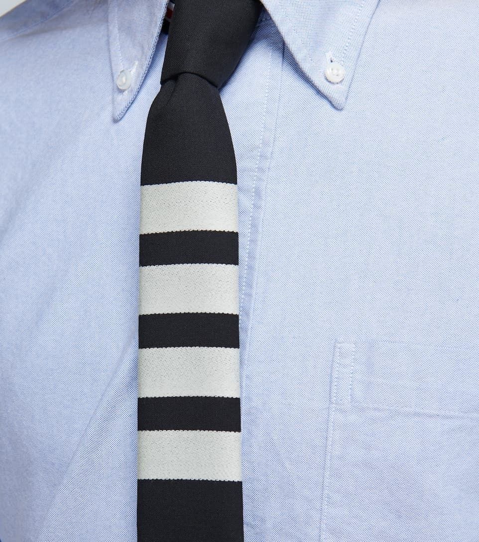 トム ブラウン 4BAR ウールネクタイ ネイビー 関税送料込 (THOM BROWNE トム ブラウン 4BAR ウールネクタイ ネイビー 関税送料込 (THOM BROWNE