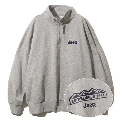 韓国で大人気☆Half Zip-Up M-Logo Sweat/全4色/JEEP (JEEP/スウェット 韓国で大人気☆Half Zip-Up M-Logo Sweat/全4色/JEEP (JEEP/スウェット