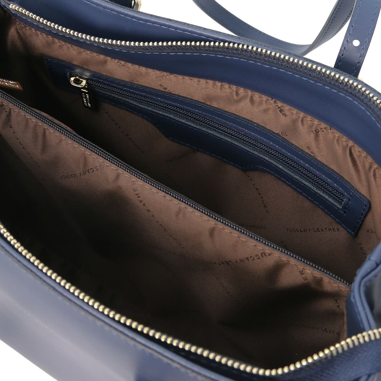 イタリア製【Tuscany Leather】タッセルつきレザートートバッグ イタリア製【Tuscany Leather】タッセルつきレザートートバッグ