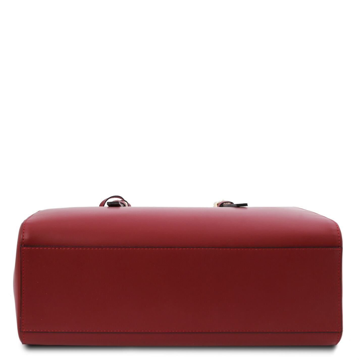 イタリア製【Tuscany Leather】タッセルつきレザートートバッグ イタリア製【Tuscany Leather】タッセルつきレザートートバッグ