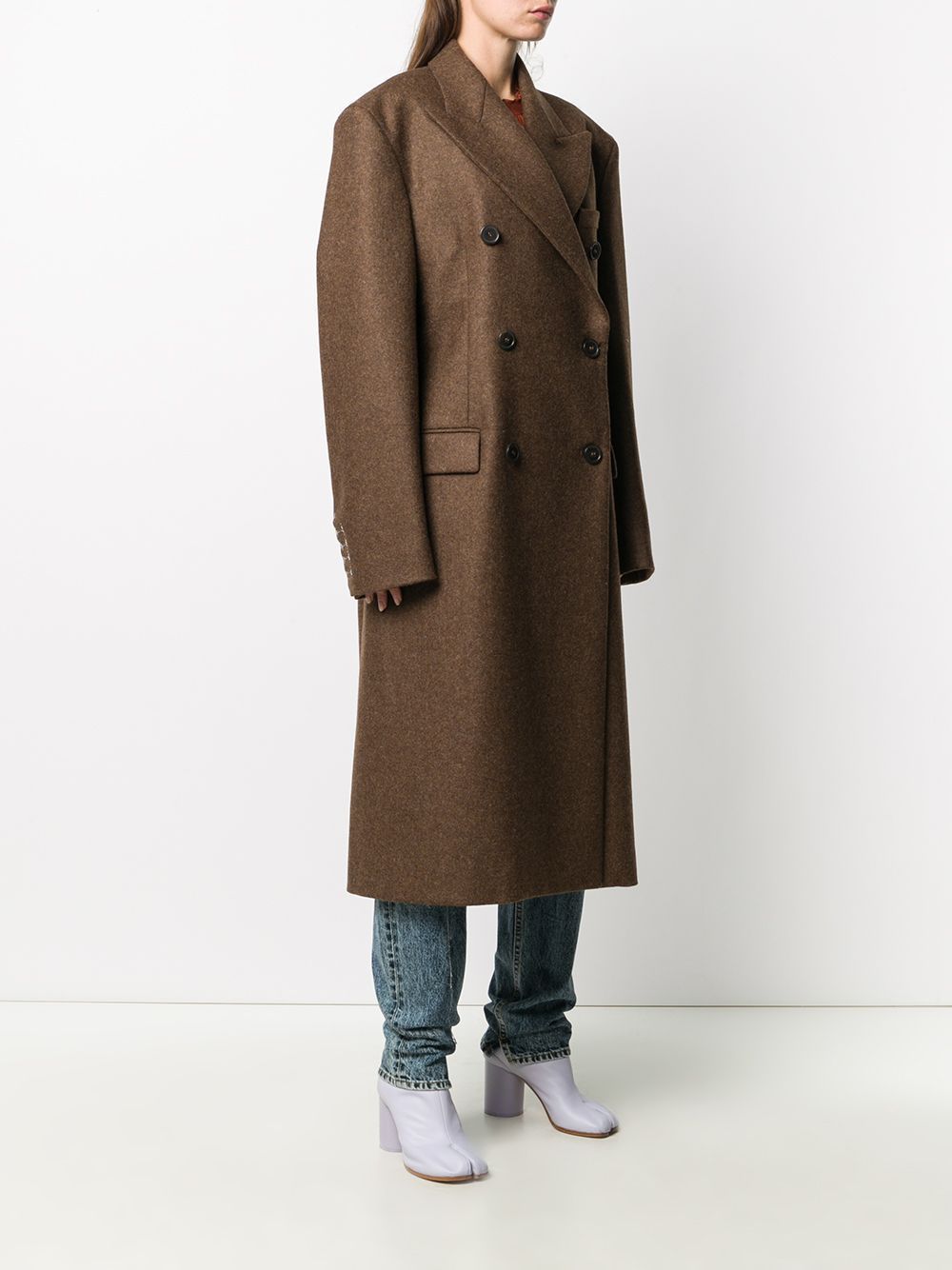 MAISON MARGIELA | DOUBLE-BREASTED WOOL COAT ウールコート (Maison MAISON MARGIELA | DOUBLE-BREASTED WOOL COAT ウールコート (Maison