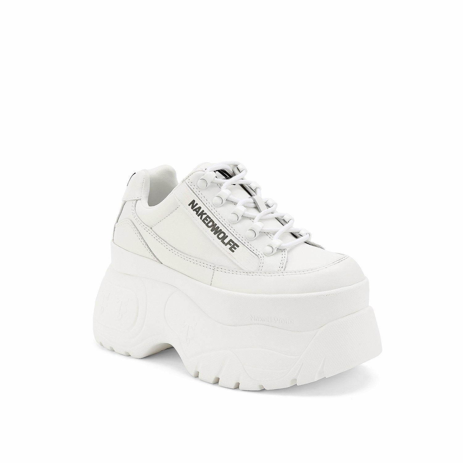 ★NAKED WOLFE★Sprinter 厚底 プラットフォーム スニーカー 9cm Naked Wolfe SPRINTER レザー厚底スニーカー 9㎝ヒール (Naked