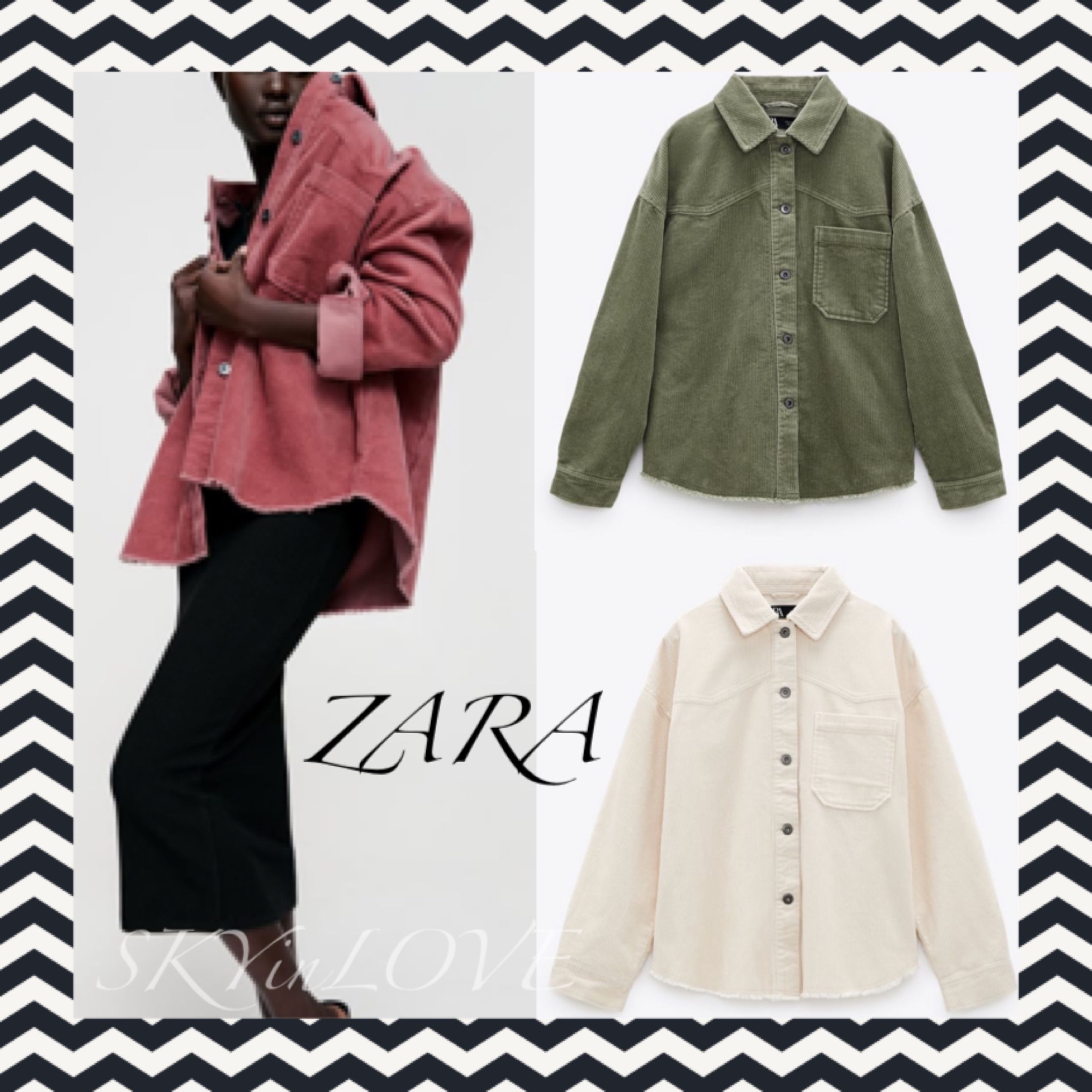 ZARA ザラ ■ロングシャツジャケット　カジュアル　タグ付き　L