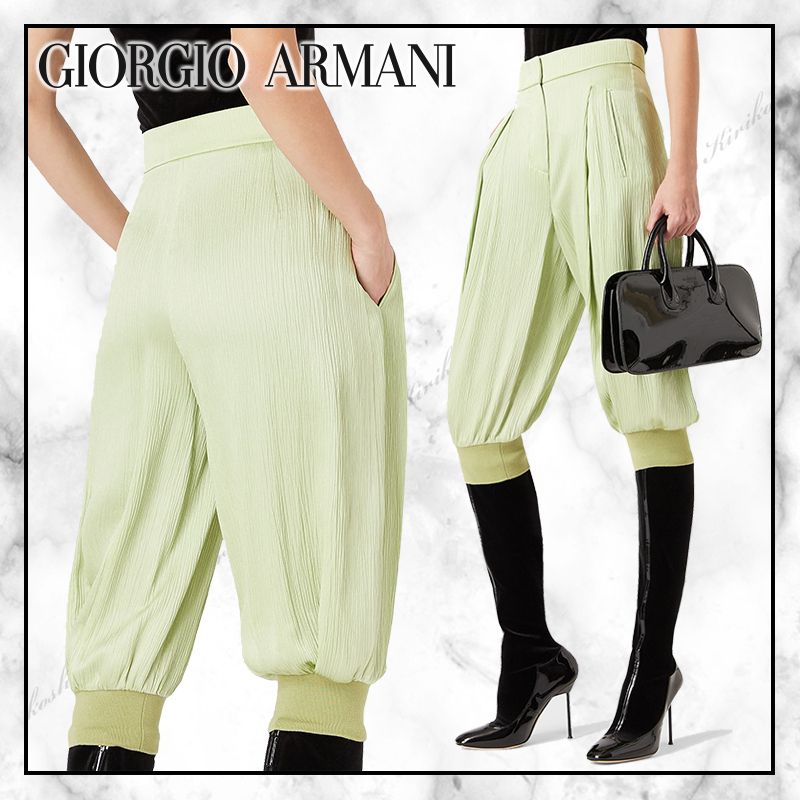 ◇GIORGIO ARMANI 20AW 最新作◇バルーンクレポンサテンパンツ ...
