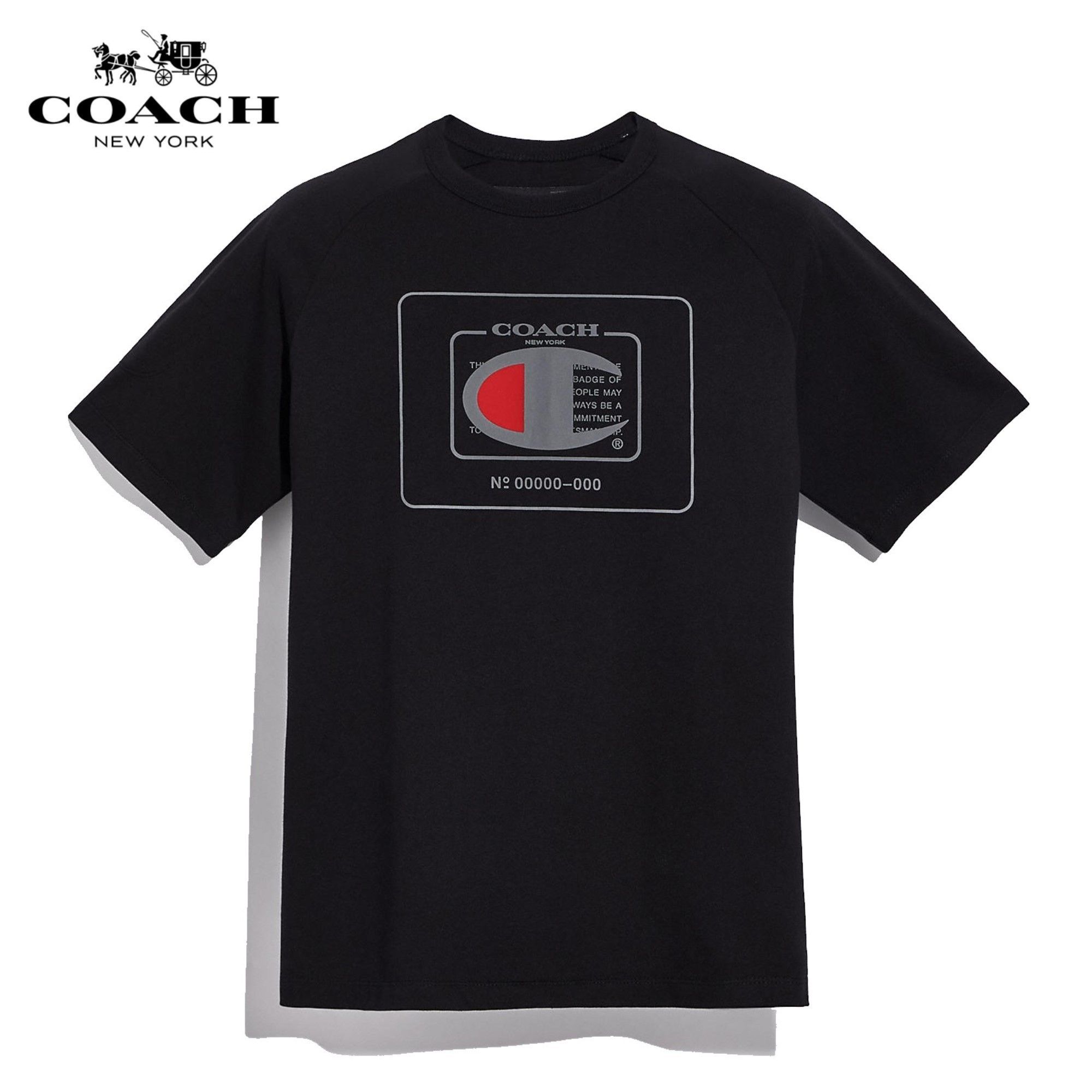 新品!!【COACH☆5918】コーチ×チャンピオン♪メンズ半袖Tシャツ (Coach