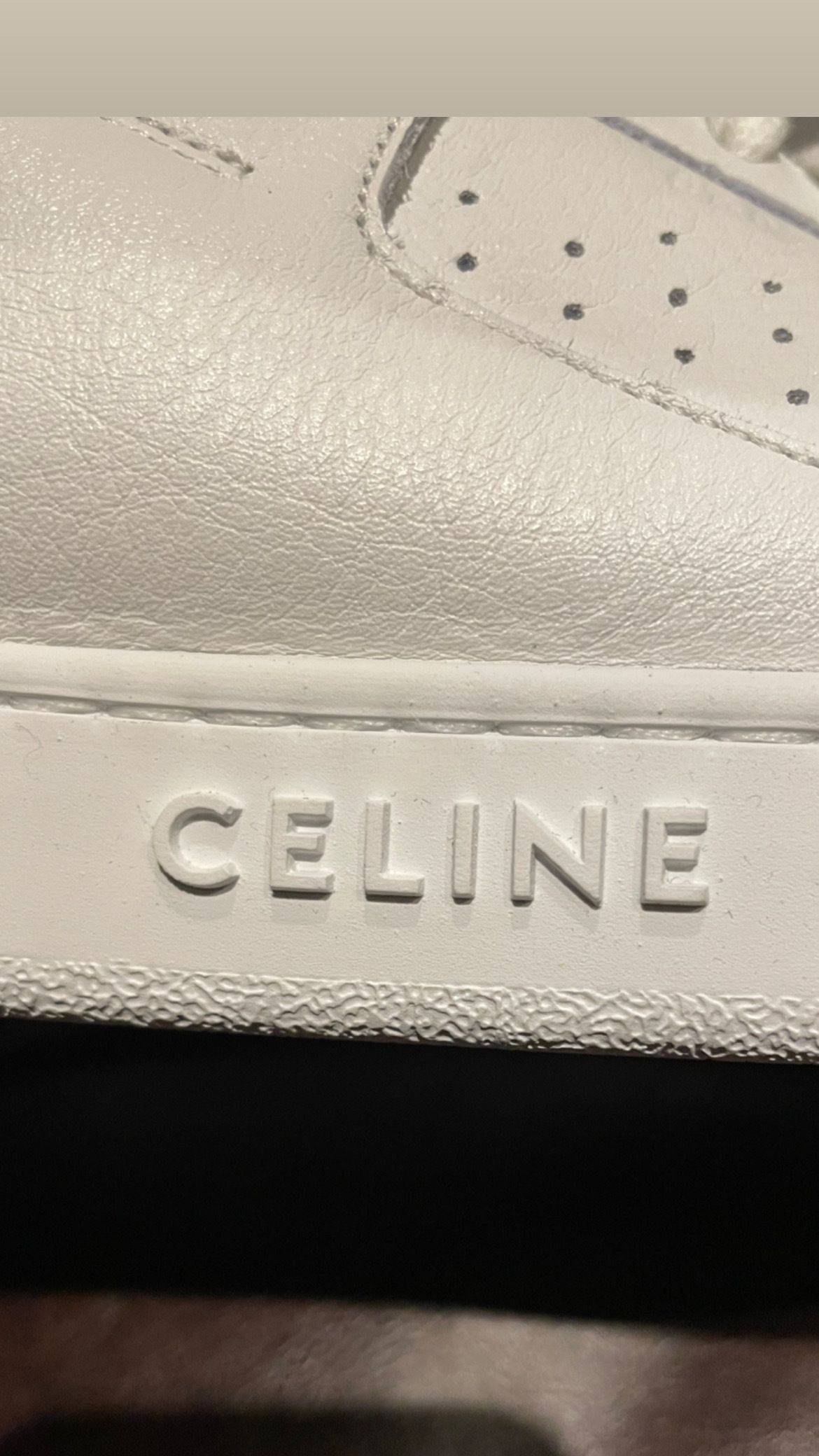 関税・送料込 CELINE ベルクロストラップ ミッドスニーカー