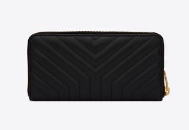 Saint Laurent】ジョアン Yレザージップアラウンド ウォレット (Saint Saint Laurent】ジョアン Yレザージップアラウンド ウォレット (Saint