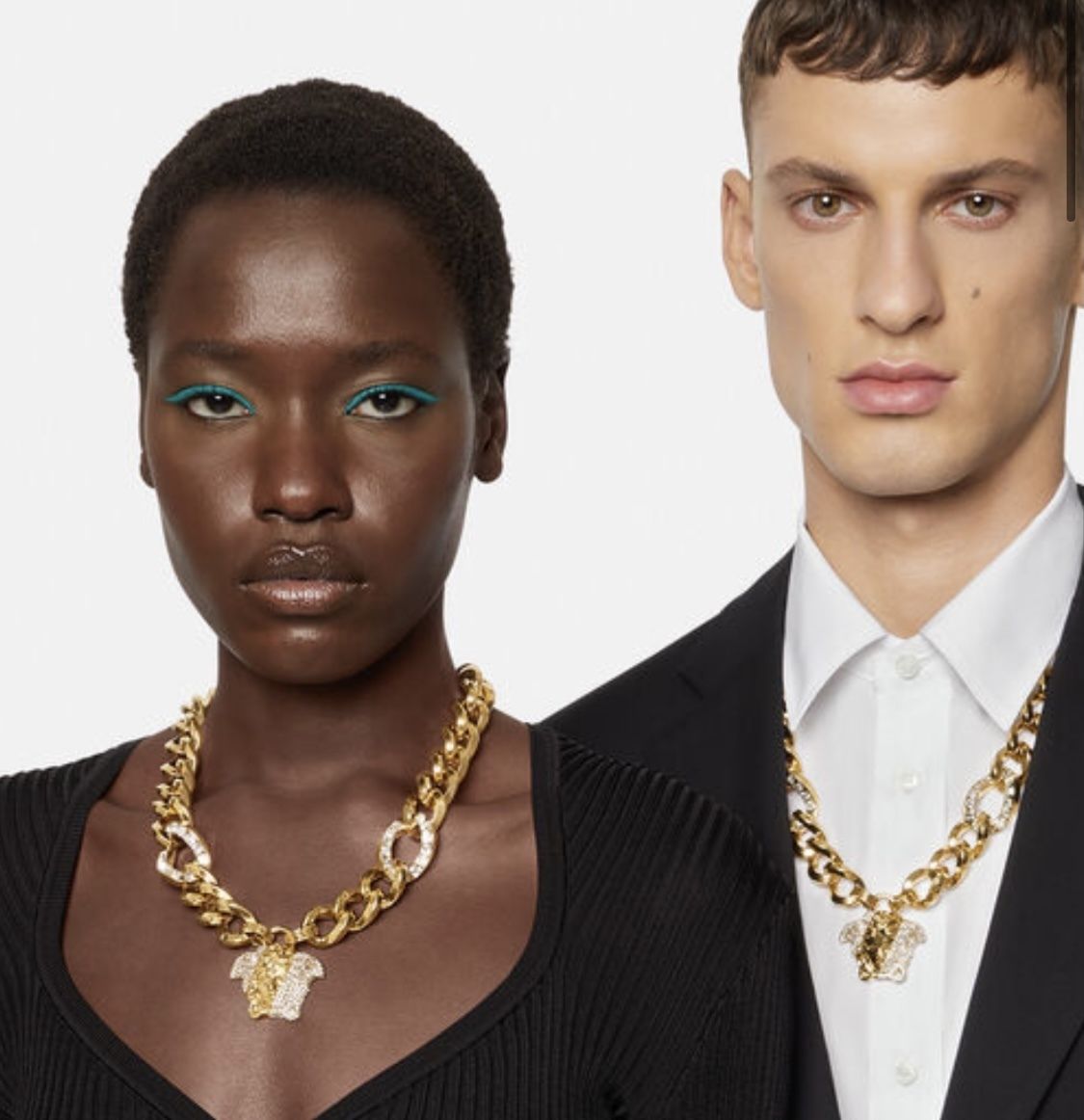 VERSACE】パラッツォ ディア クリスタル チェーン ネックレス (VERSACE VERSACE】パラッツォ ディア クリスタル チェーン ネックレス (VERSACE