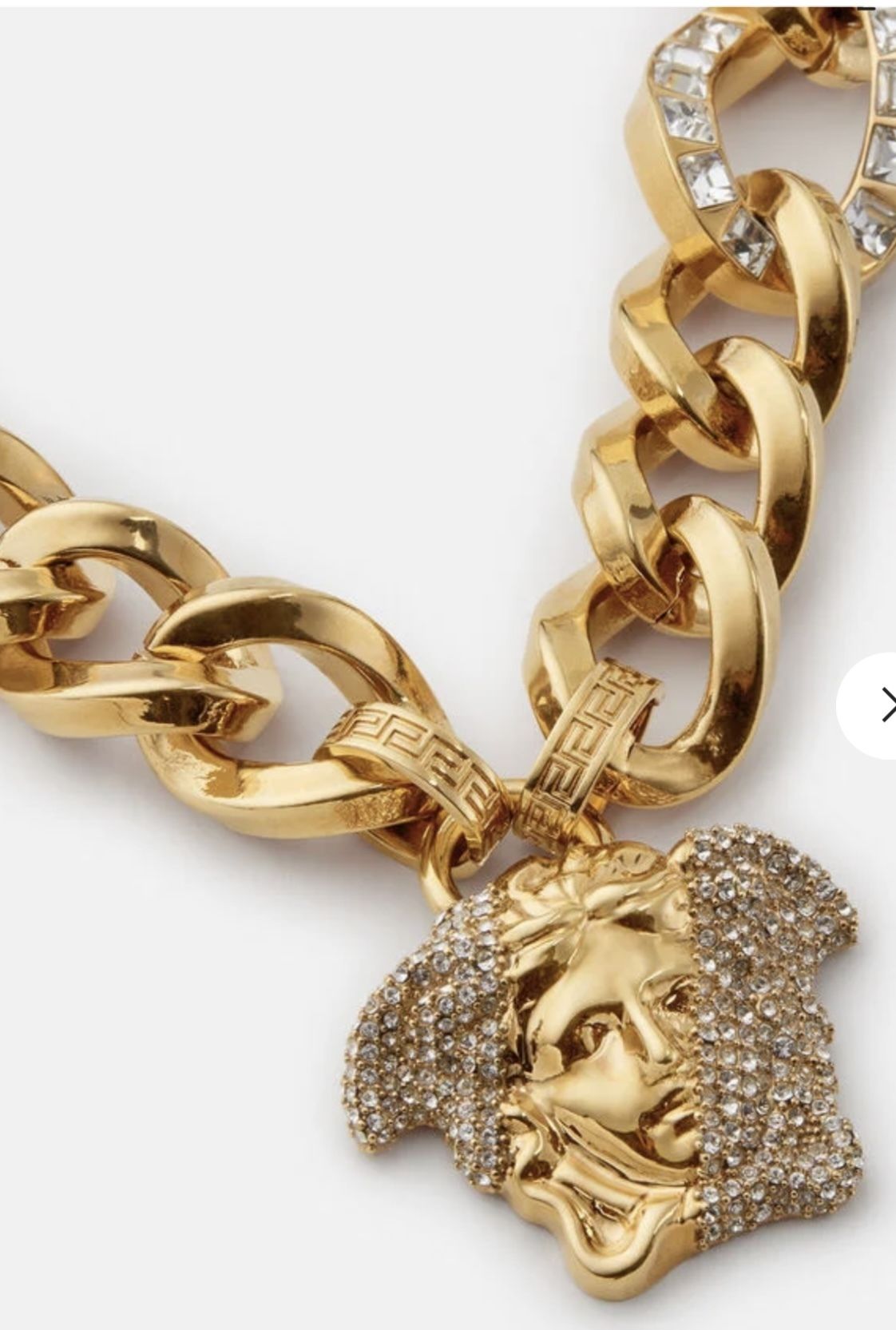 VERSACE】パラッツォ ディア クリスタル チェーン ネックレス (VERSACE VERSACE】パラッツォ ディア クリスタル チェーン ネックレス (VERSACE