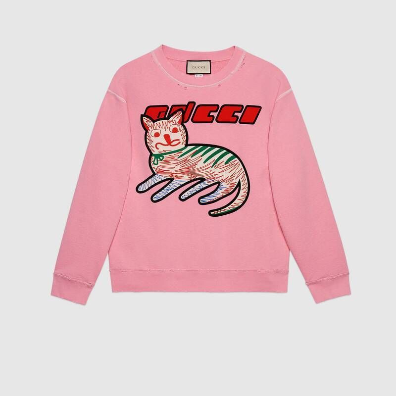 格安新品 GUCCI スウェットネコパーカー - パーカー - www ...