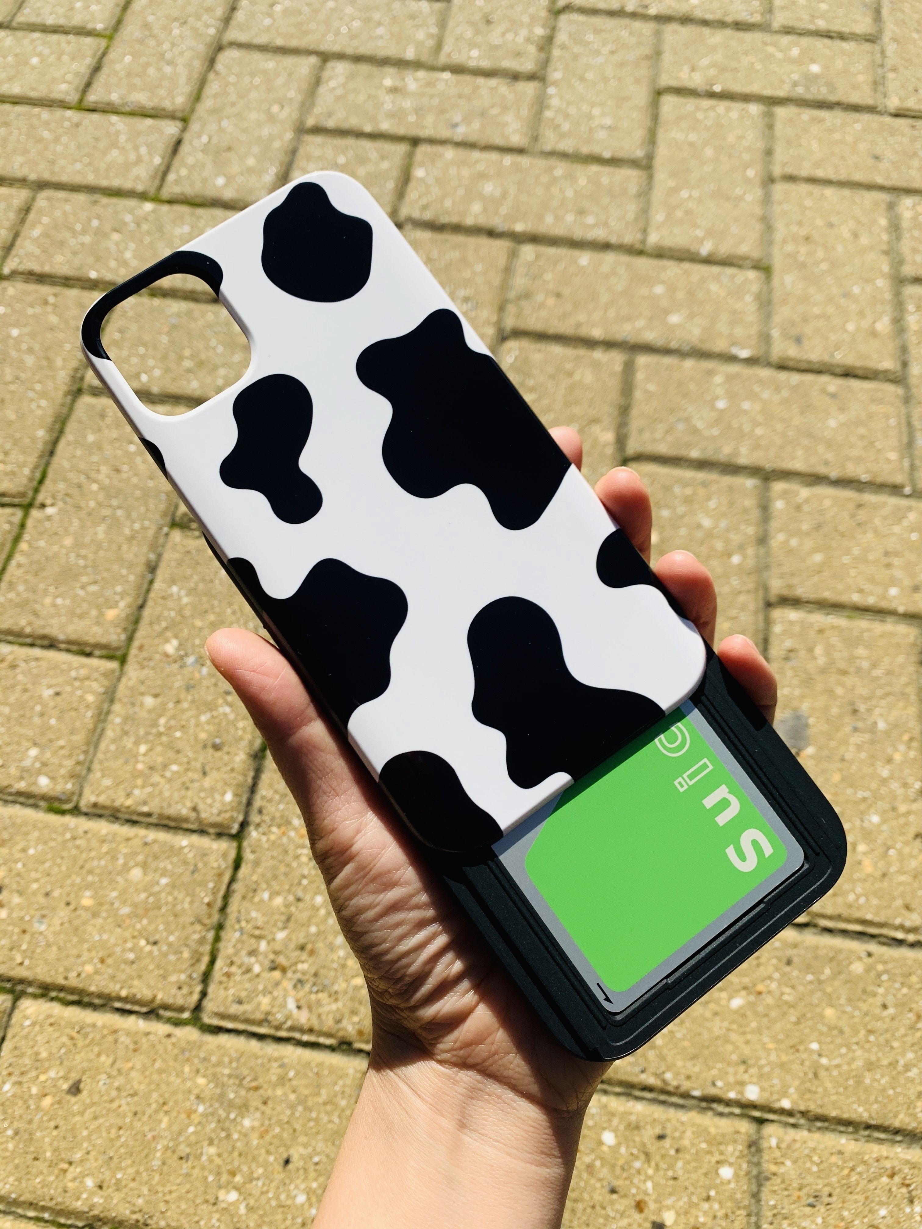 【Harper & Blake】お洒落カード収納ミラー付スマホケース 恐竜 Harper & Blake】お洒落カード収納ミラー付スマホケース馬水玉