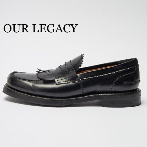 OUR LEGACY☆フリンジ ローファー/ブラック (OUR LEGACY/ドレス OUR LEGACY☆フリンジ ローファー/ブラック (OUR LEGACY/ドレス