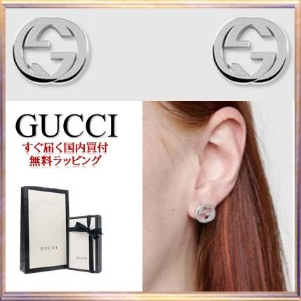 すぐ届く☆GUCCI☆シルバーインターロッキングG ピアス (GUCCI/ピアス すぐ届く☆GUCCI☆シルバーインターロッキングG ピアス (GUCCI/ピアス