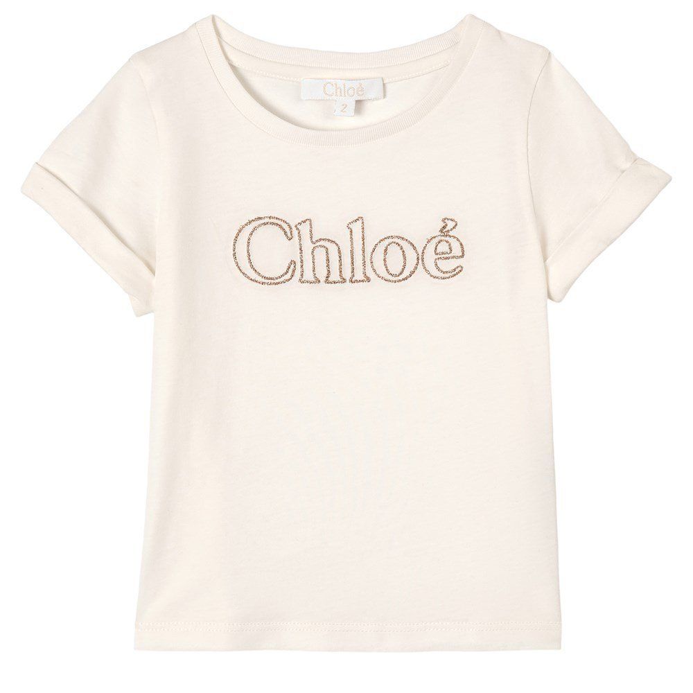 2021SS 大人も着れる CHLOE ブランドロゴTシャツ WH(B-14Y) 2021SS 大人も着れる CHLOE ブランドロゴTシャツ WH(B-14Y)