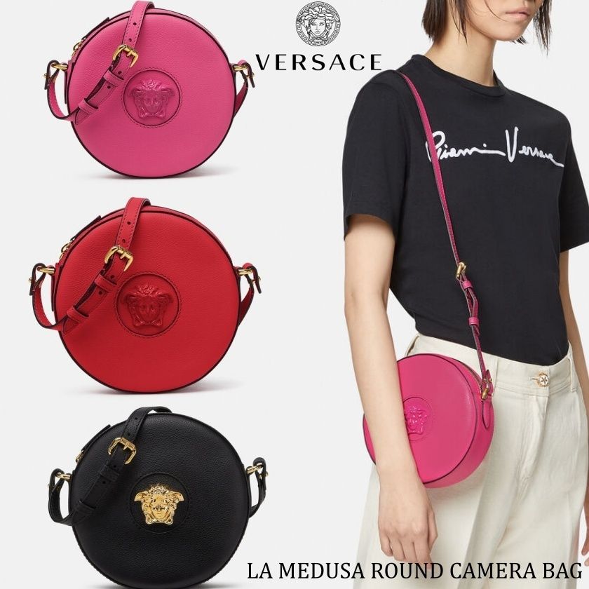 ヴェルサーチェ ラ メドゥーサ ラウンド カメラ バッグ (VERSACE ...